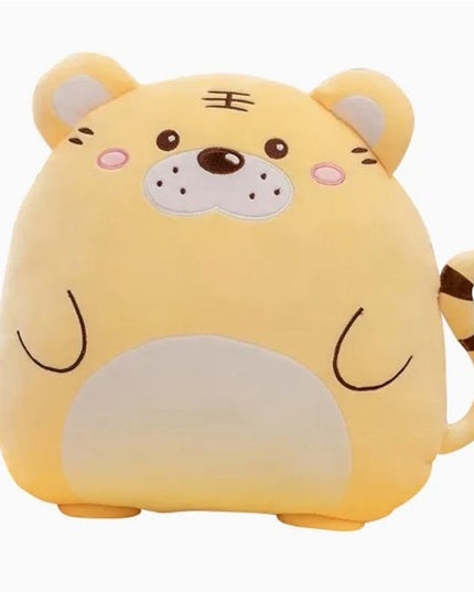 Patura 2in1 pentru Pat sau Canapea, Model Jucarie Tigru cu Spatiu de Depozitare Patura, Microfibra