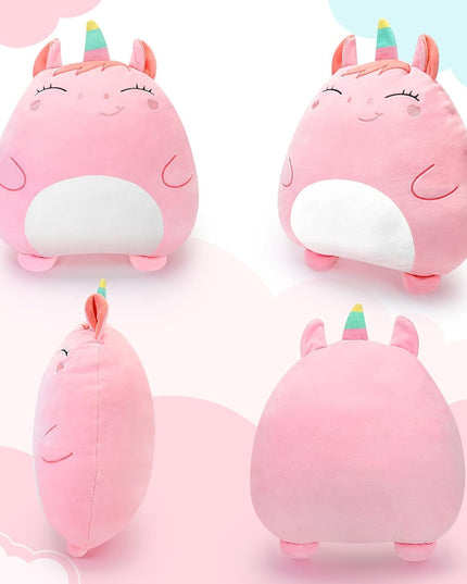 Patura 2in1 pentru Pat sau Canapea, Model Jucarie Unicorn cu Spatiu de Depozitare Patura, Microfibra