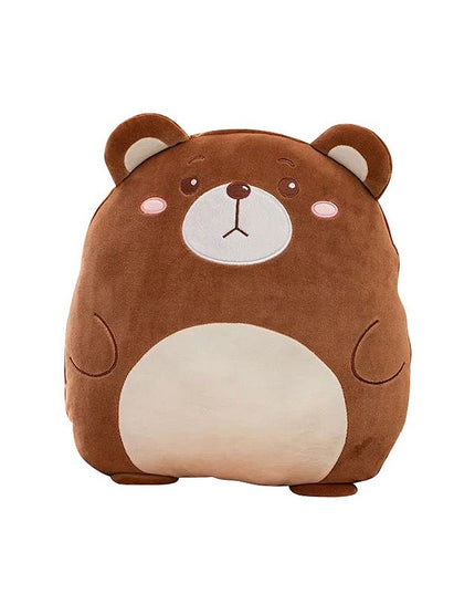 Patura 2in1 pentru Pat sau Canapea, Model Jucarie Urs cu Spatiu de Depozitare Patura, Microfibra