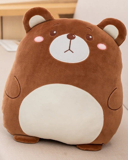 Patura 2in1 pentru Pat sau Canapea, Model Jucarie Urs cu Spatiu de Depozitare Patura, Microfibra