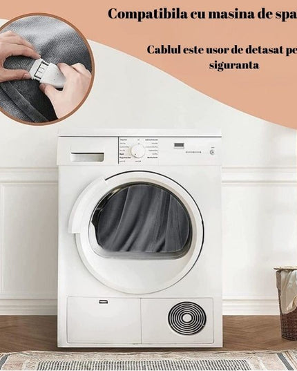 Patura Cu Incalzire Electrica, 100 W,3 Trepte De Incalzire, Flanel