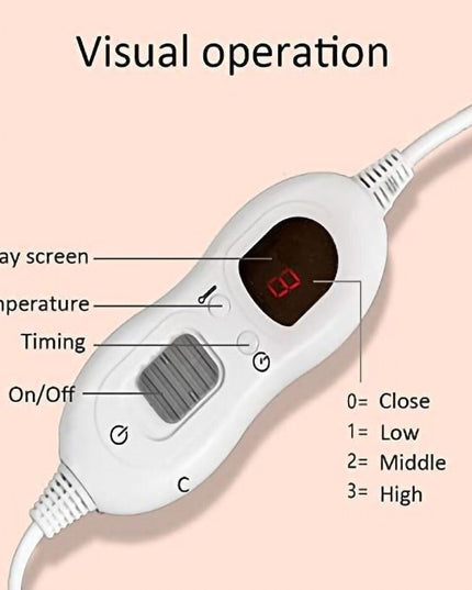 Patura Cu Incalzire Electrica, 135 W,6 Trepte De Incalzire, Flanel