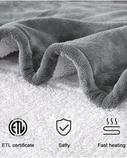 Patura Cu Incalzire Electrica, 135 W,6 Trepte De Incalzire, Flanel