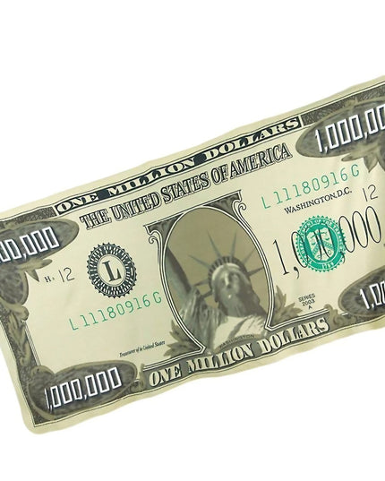 Patura de Pat sau Canapea, Model Bancnota Dolari, Microfibra