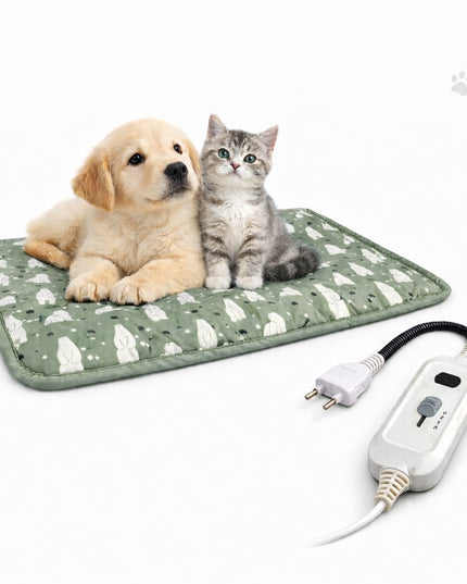 Patura electrica pentru animale de companie, perna pentru caini, 45 x 45 cm, 28 W, 3 trepte de reglaj, perna pentru pisici, Anti-Alunecare