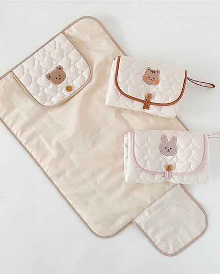 Patura Multifunctionala, pentru Schimbat Scutec, Impermeabila, din Bumbac,Portabila, Model Veverita