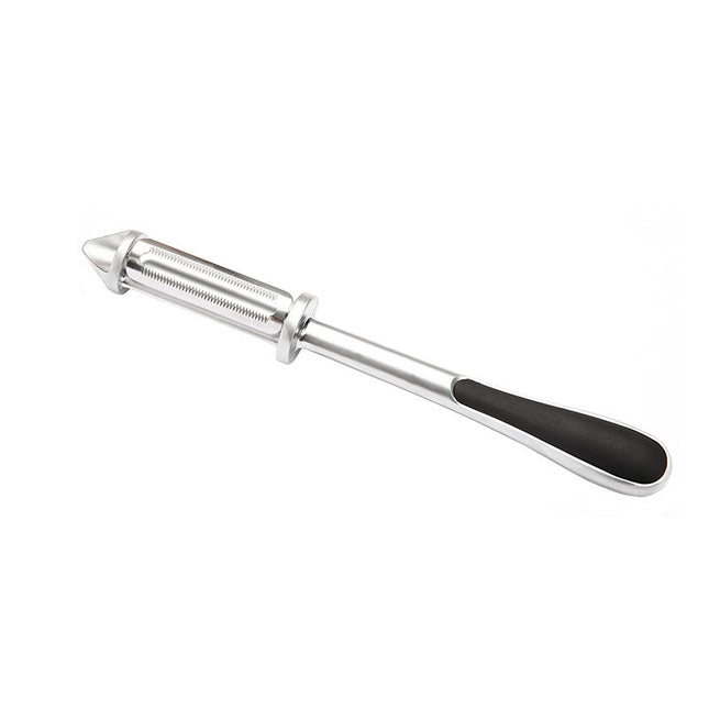 Peeler 2in1 pentru Legume si Fructe, Multifunctional, cu 2 Lame de Curatati si Feliat, Varf Ascutit pentru Gaurit,din Otel Inoxidabil