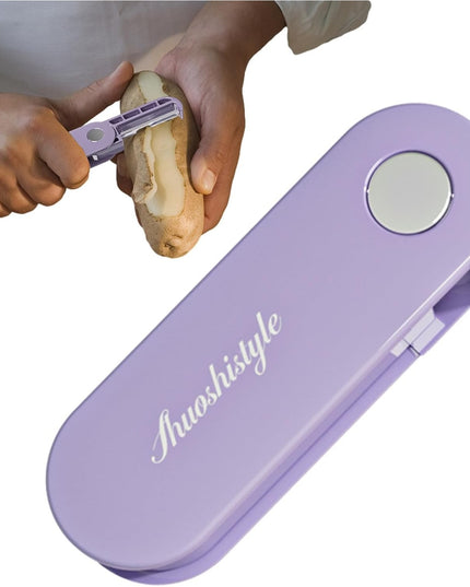 Peeler pentru Legume si Fructe,Multifunctional, Curatator Pliabil, din ABS si Otel Inoxidabil