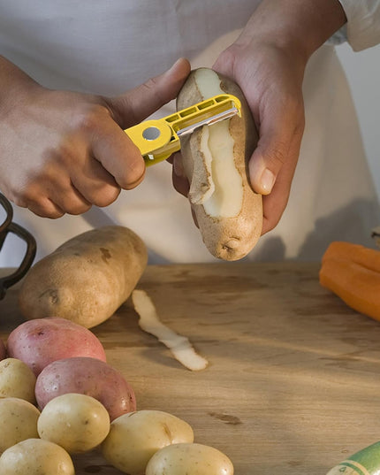 Peeler pentru Legume si Fructe,Multifunctional, Curatator Pliabil, din ABS si Otel Inoxidabil