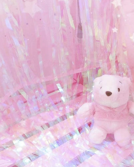 Perdea Franjurata, Model Decor Petrecere, pentru Fundal de Poze, Amenajare Colorata a Petrecerii, Dimensiune