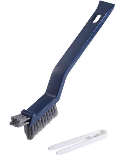 Perie 3in1 de Curatat Podele si Rosturi, Lungime Maner 28 cm, Peri din PP, Otel si Plastic, Cleste pentru Scame si Par Inclus