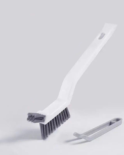 Perie 3in1 de Curatat Podele si Rosturi, Lungime Maner 28 cm, Peri din PP, Otel si Plastic, Cleste pentru Scame si Par Inclus