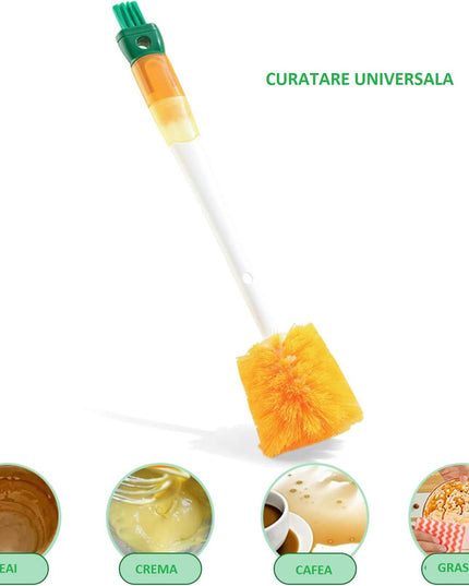 Perie 1 de Curatat Pahare, Cani, Sticle, cu Maner Lung, Accesorii pentru Spalarea Paielor si Capacelor, Usor de Agatat