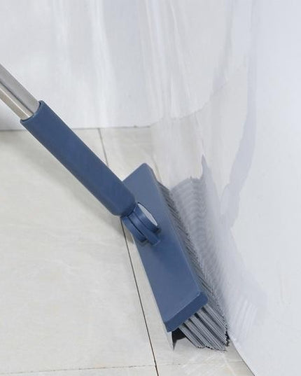 Perie de Curatare pentru Podele si Rosturi, Lungime Maner , Capat Pivotant 180 Grade, Peri din PP, Otel si Plastic, Cleste pentru Scame si Par Inclus