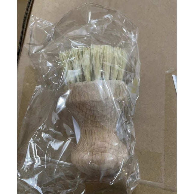 Perie de Curatat Vase si Alimente, din Lemn de Bambus,Perie din Sisal