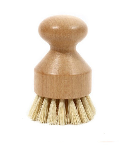 Perie de Curatat Vase si Alimente, din Lemn de Bambus,Perie din Sisal