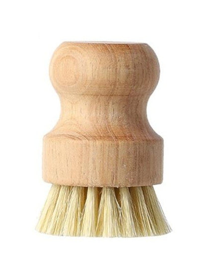 Perie de Curatat Vase si Alimente, din Lemn de Fag,Perie din Sisal