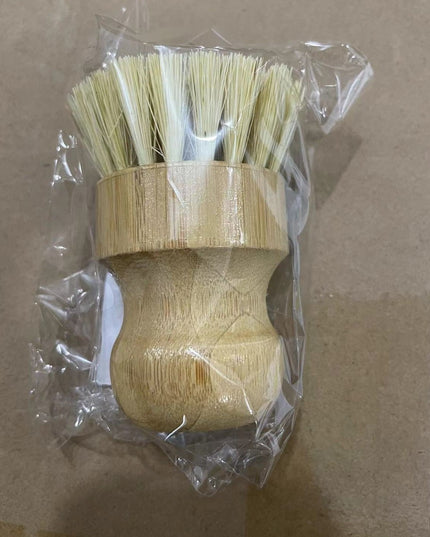 Perie de Curatat Vase si Alimente, din Lemn de Fag,Perie din Sisal