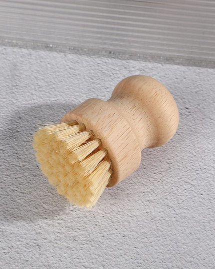 Perie de Curatat Vase si Alimente, din Lemn de Fag,Perie din Sisal