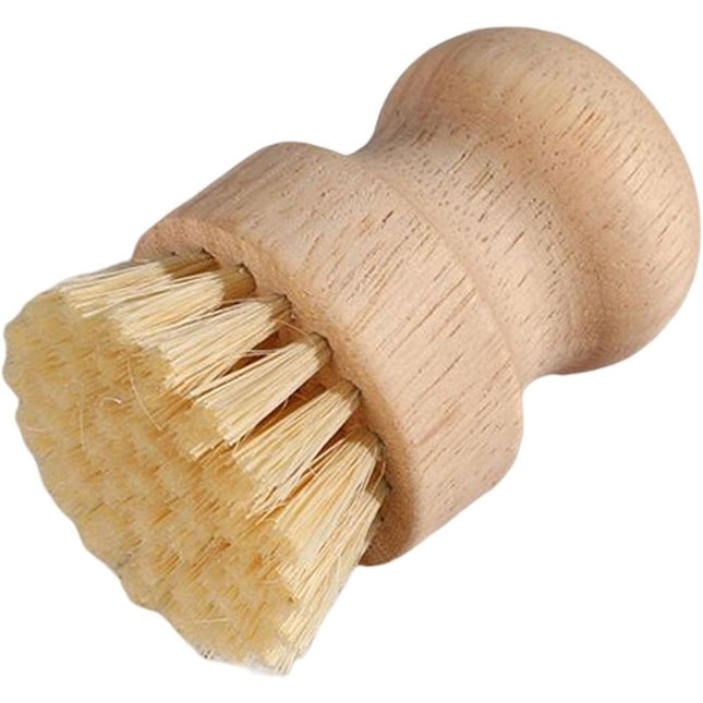 Perie de Curatat Vase si Alimente, din Lemn de Fag,Perie din Sisal