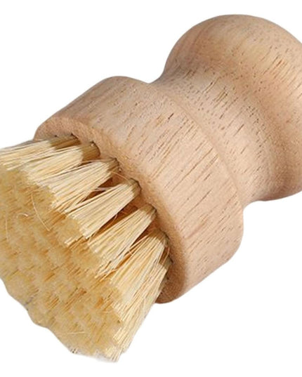 Perie de Curatat Vase si Alimente, din Lemn de Fag,Perie din Sisal