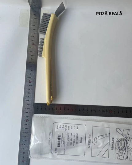 Perie de Sarma pentru Bucatarie, din Doua Bucati, Maner Lung cu Gaura de Prindere, Peri din Otel, Anti-Reziduu, Anti-Murdarie