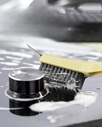 Perie de Sarma pentru Bucatarie, din Doua Bucati, Maner Lung cu Gaura de Prindere, Peri din Otel, Anti-Reziduu, Anti-Murdarie