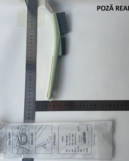 Perie de Sarma pentru Bucatarie, din Doua Bucati, Maner Lung cu Gaura de Prindere, Peri din Otel, Anti-Reziduu, Anti-Murdarie