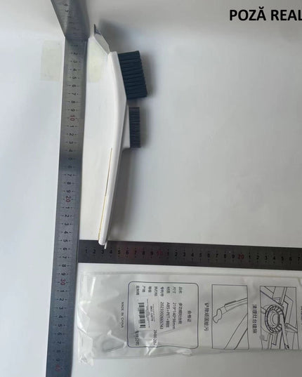 Perie de Sarma pentru Bucatarie, din Doua Bucati, Maner Lung cu Gaura de Prindere, Peri din Otel, Anti-Reziduu, Anti-Murdarie