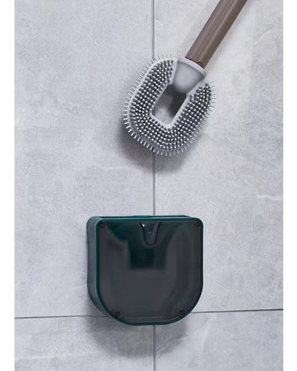 Perie de Toaleta, cu Recipient pentru Detergent, din Plastic+TPR, Montare fara Perforare