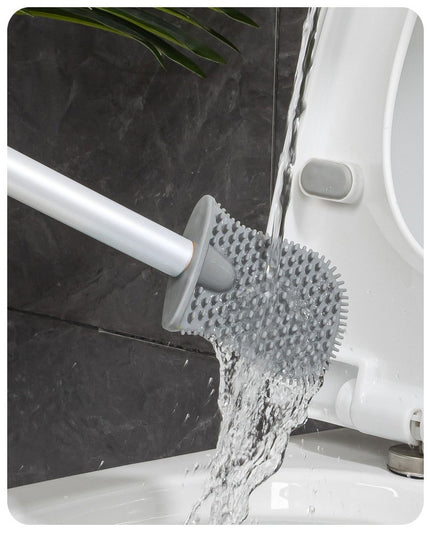 Perie de Toaleta, cu Recipient pentru Lichid, perie din TPR, Montare fara Perfoare,