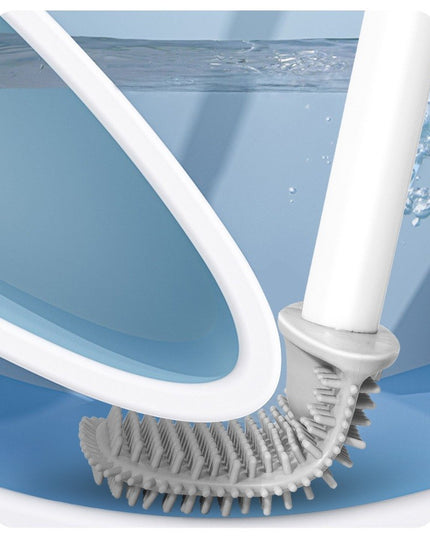 Perie de Toaleta, cu Recipient pentru Lichid, perie din TPR, Montare fara Perfoare,