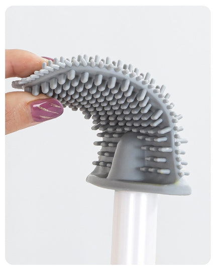 Perie de Toaleta, cu Recipient pentru Lichid, perie din TPR, Montare fara Perfoare,