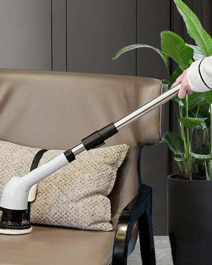 Perie Electrica de Curatare, pentru Gresie, Baie, Bucatarie,cu 9 Capete, Maner Extensibil Detasabil 84- , Incarcare USB-Type C, Rotire 360 de Grade, 3000 mAh, Culoare: