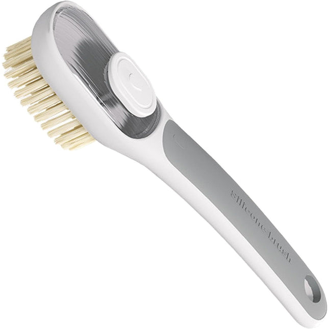 Perie Multifunctionala 1, Perie Densa/Perie din Piele de Caprioara, cu Recipient Lichid, Maner Lung