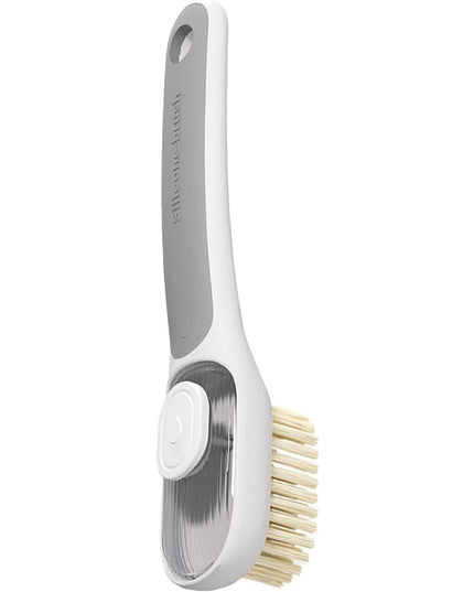 Perie Multifunctionala 1, Perie Densa/Perie din Piele de Caprioara, cu Recipient Lichid, Maner Lung