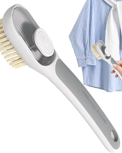 Perie Multifunctionala 1, Perie Densa/Perie din Piele de Caprioara, cu Recipient Lichid, Maner Lung