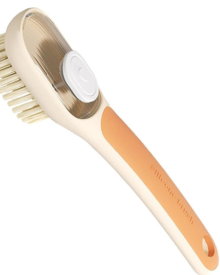 Perie Multifunctionala 1, Perie Densa/Perie din Piele de Caprioara, cu Recipient Lichid, Maner Lung