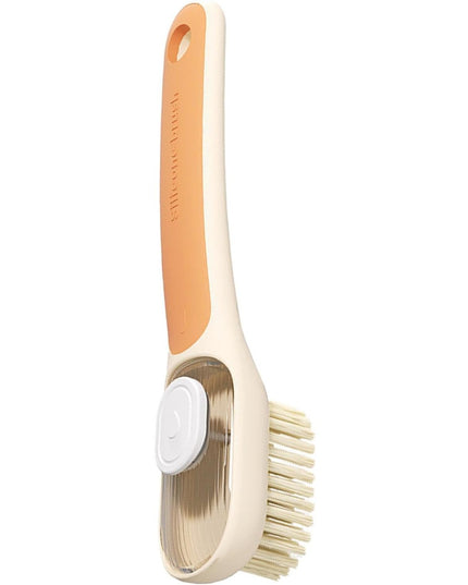 Perie Multifunctionala 1, Perie Densa/Perie din Piele de Caprioara, cu Recipient Lichid, Maner Lung