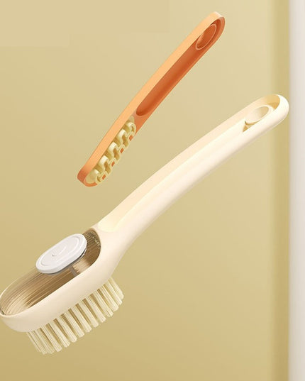 Perie Multifunctionala 1, Perie Densa/Perie din Piele de Caprioara, cu Recipient Lichid, Maner Lung