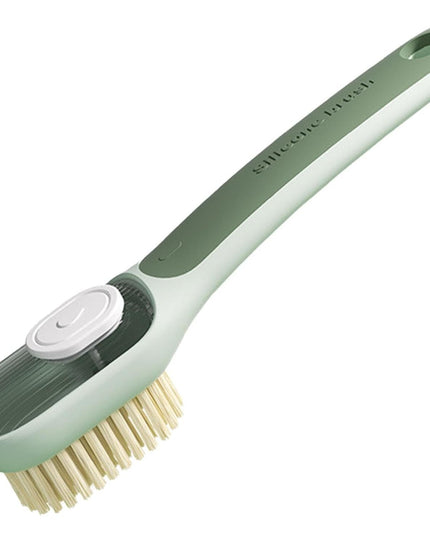 Perie Multifunctionala 1, Perie Densa/Perie din Piele de Caprioara, cu Recipient Lichid, Maner Lung