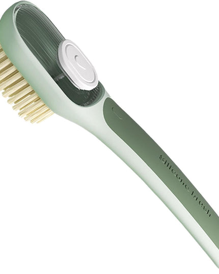 Perie Multifunctionala 1, Perie Densa/Perie din Piele de Caprioara, cu Recipient Lichid, Maner Lung