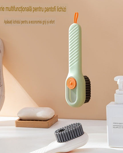 Perie pentru Curatare Incaltaminte cu Recipient pentru Detergent, Perie Multifunctionala pentru Incaltaminte si Lenjerie, cu Peri Moi, Fara Deteriorare,Culoare