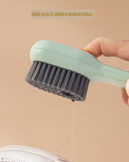 Perie pentru Curatare Incaltaminte cu Recipient pentru Detergent, Perie Multifunctionala pentru Incaltaminte si Lenjerie, cu Peri Moi, Fara Deteriorare,Culoare