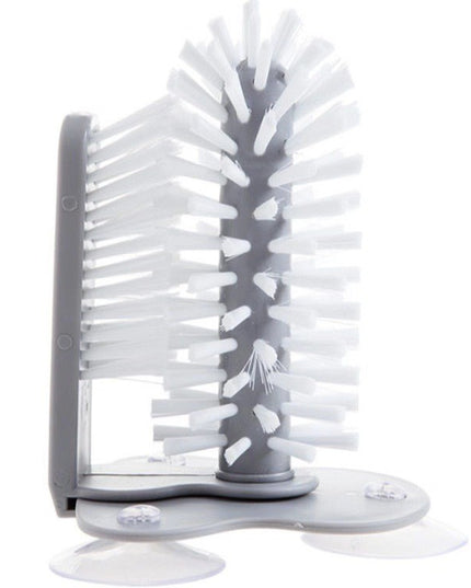 Perie de Curatat Pahare, din Plastic, cu Ventuza, 17.5 x 14 cm