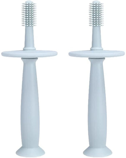 Periuta de Dinti din Silicon pentru Bebelusi, fara BPA, 360 Grade, Bariera Anti-Inghitire, Maner Ergonomic, 12.5 x 15 cm