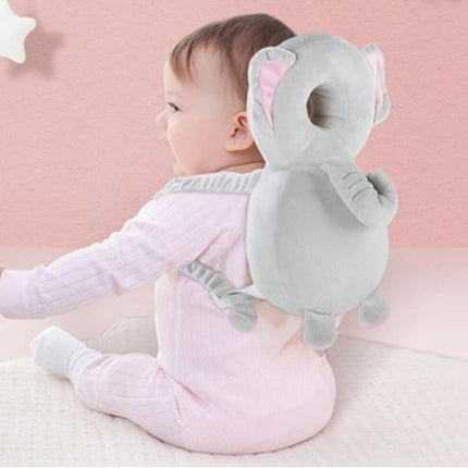 Perna tip Rucsac pentru Protectia Capului, Tetiera tip Elefant de Plus, pentru Bebelusi,180 g