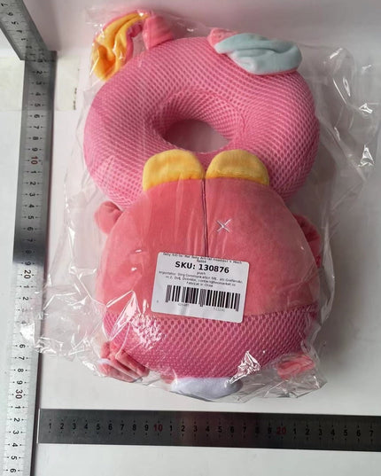 Perna tip Rucsac pentru Protectia Capului, Tetiera tip Iepure, pentru Bebelusi, Design tip Plasa,180 g