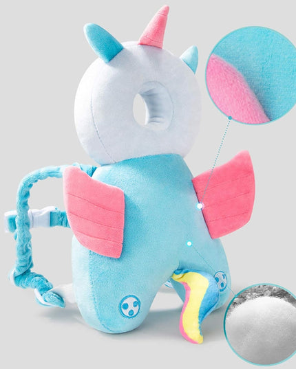 Perna tip Rucsac pentru Protectia Capului, Tetiera tip Unicorn, pentru Bebelusi,180 g