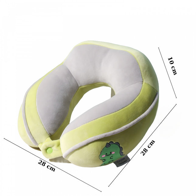 Perna de Calatorie, Pentru Gat si Cap, Umplutura din Bumbac,cu Model Brodat Crocodil